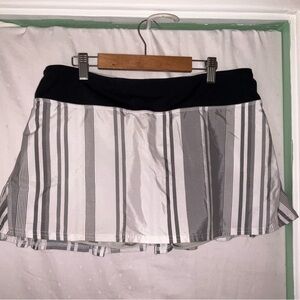 Lululemon | Grey Striped Tennis Skort | Size 10